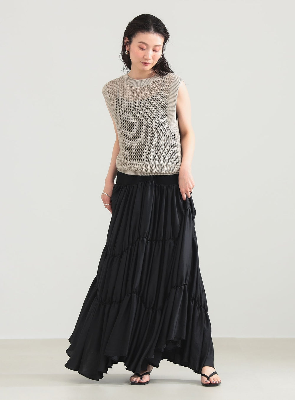 Linen Rib Knit Vest