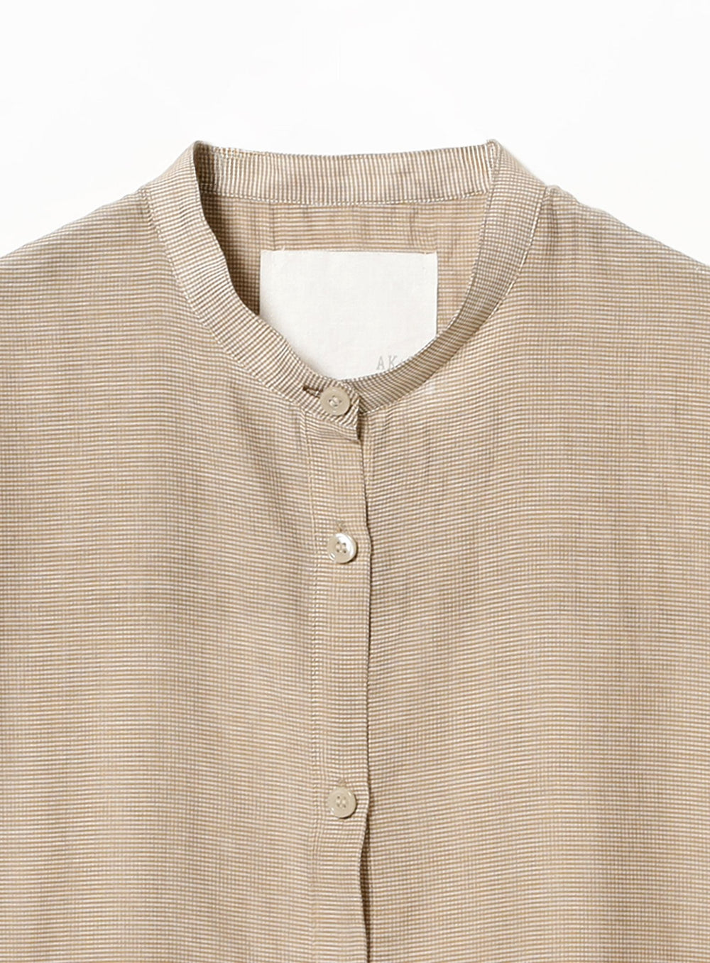 AK+1 / Cotton Silk Gingham Shirt