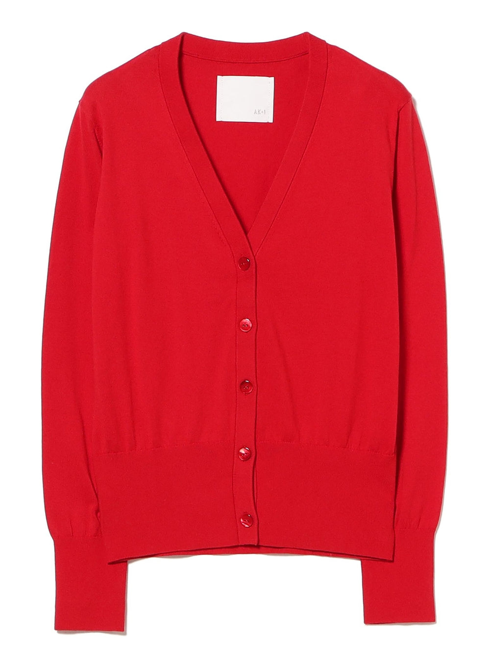 AK+1 / 16-Gauge Suvin Cotton V-Neck Cardigan