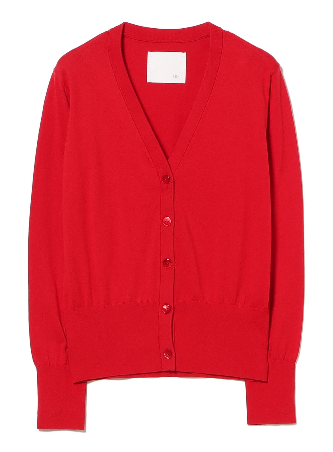 AK+1 / 16-Gauge Suvin Cotton V-Neck Cardigan