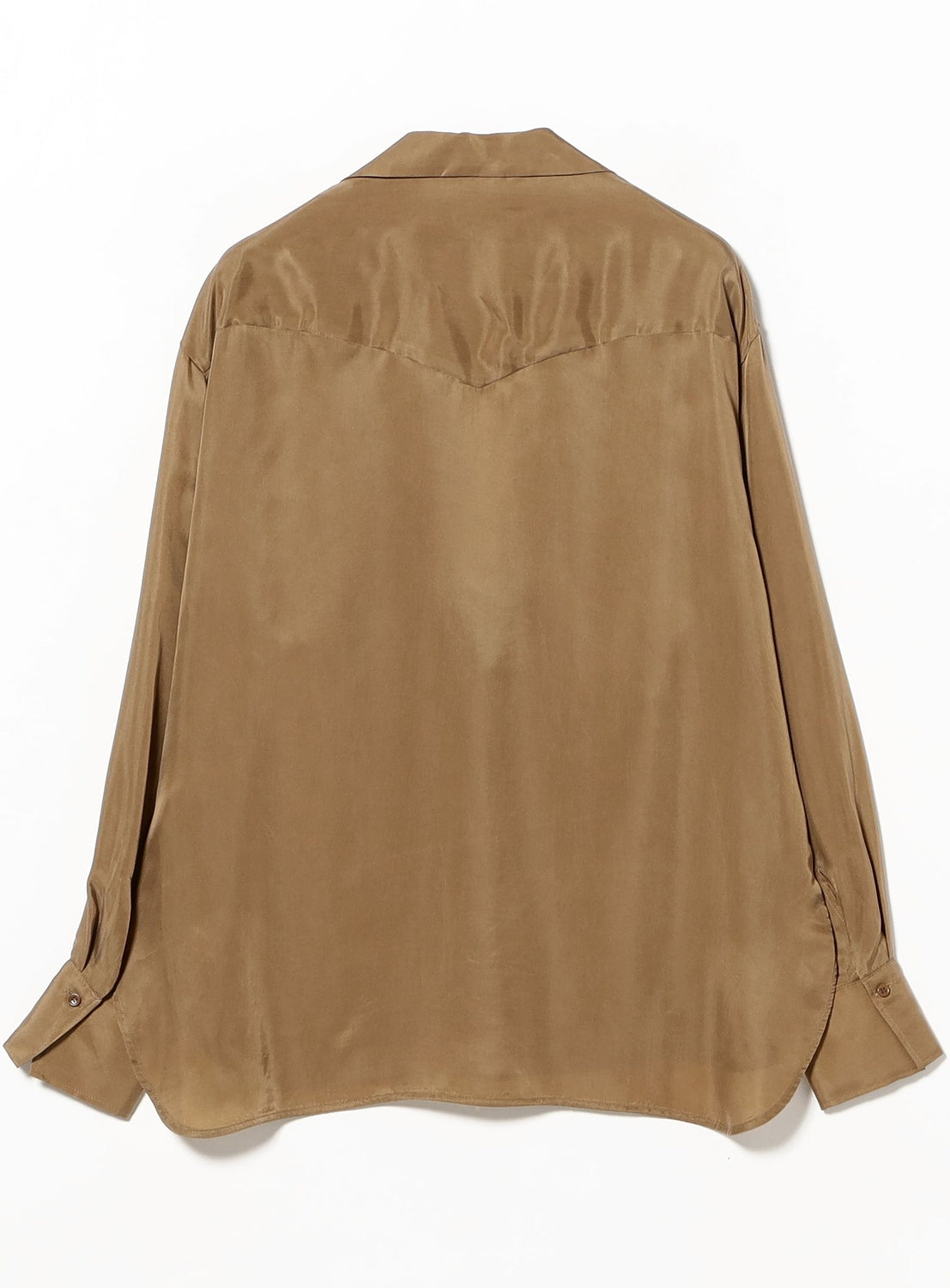 Cupro V-Neck Pullover Shirt