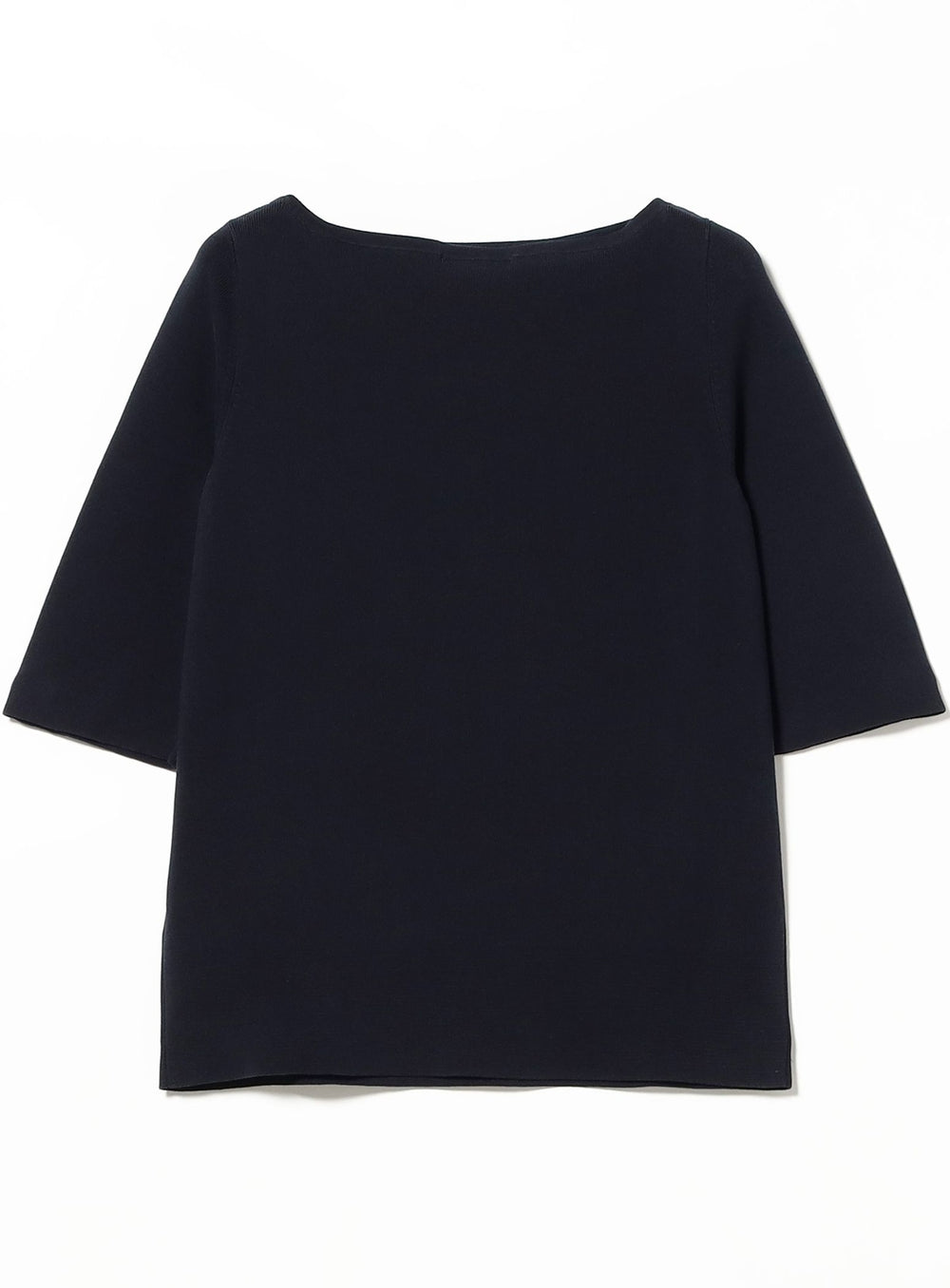 เสื้อถักคอเรือเรียบง่าย .M