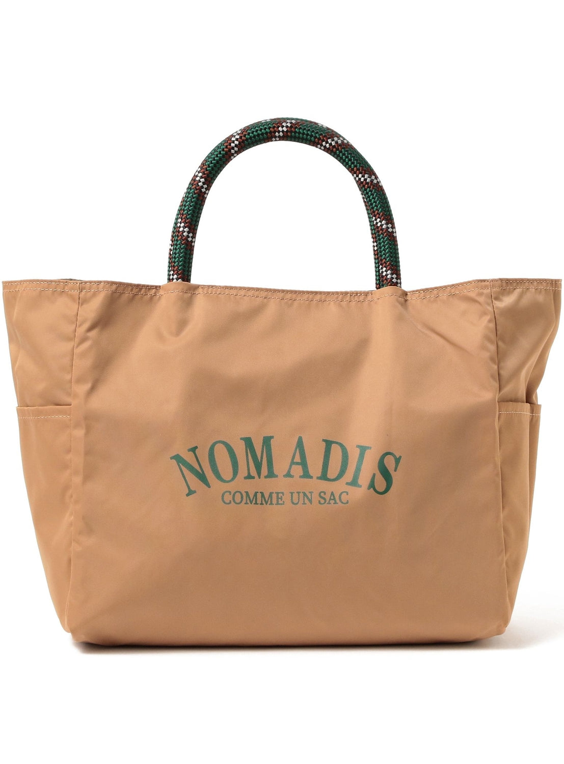 NOMADIS / SAC2 W กระเป๋าโท้ทพิมพ์ลายโลโก้สไตล์คอลเลจแบบกลับด้านได้