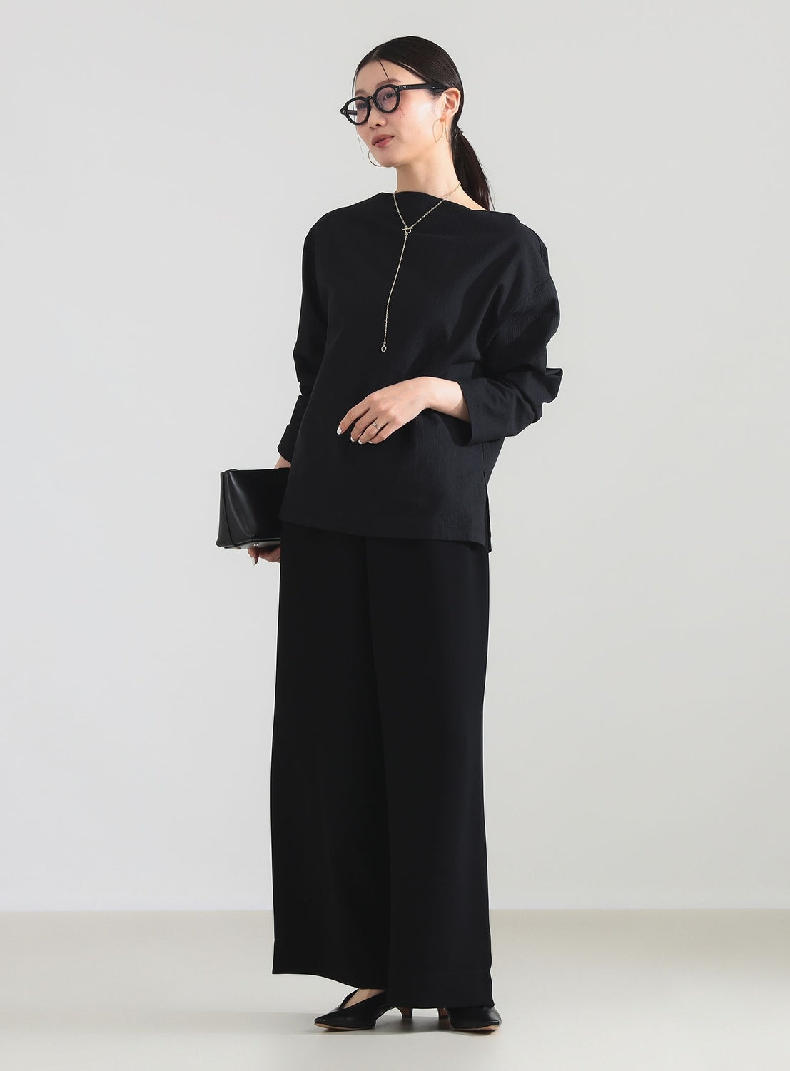 Boat Neck Long Sleeve T-Shirt