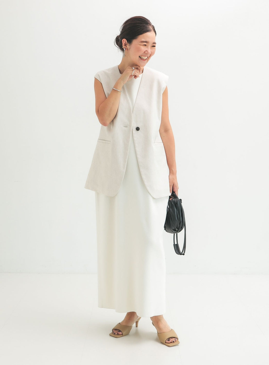 Natural Oxford Gilet