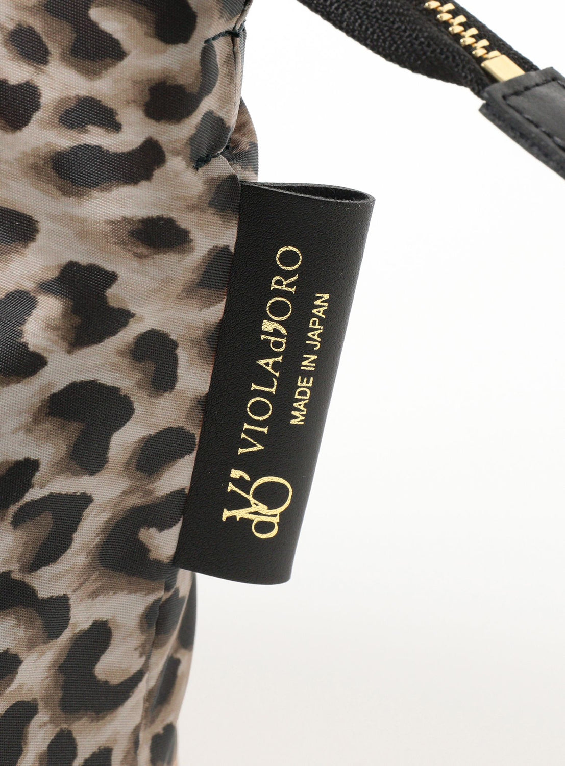 VIOLAd’ORO / กระเป๋าโท้ทไนลอนลายเสือดาว ไซส์ S