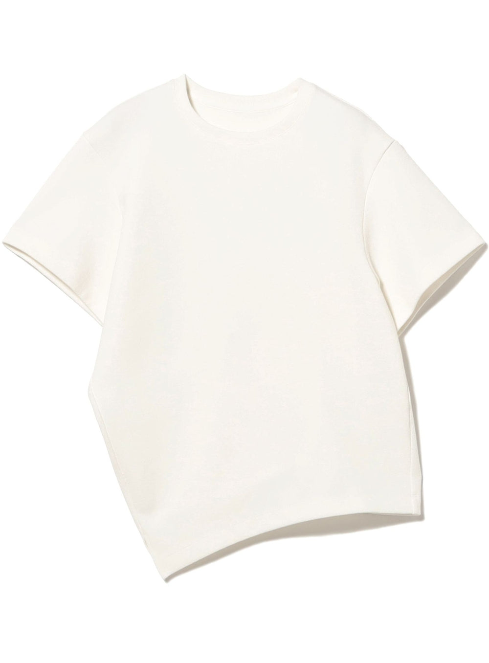 Bouclé Asymmetric Hem T-Shirt