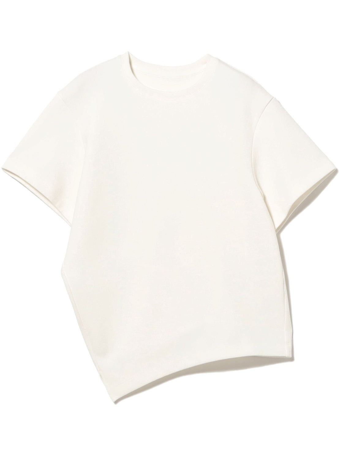 Bouclé Asymmetric Hem T-Shirt