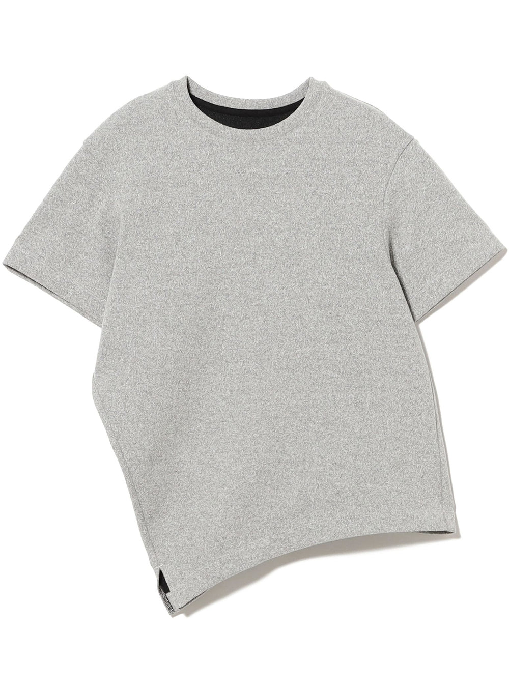 Bouclé Asymmetric Hem T-Shirt