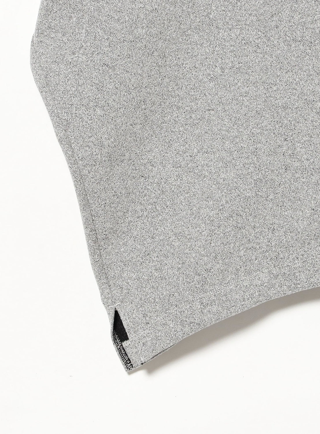 Bouclé Asymmetric Hem T-Shirt