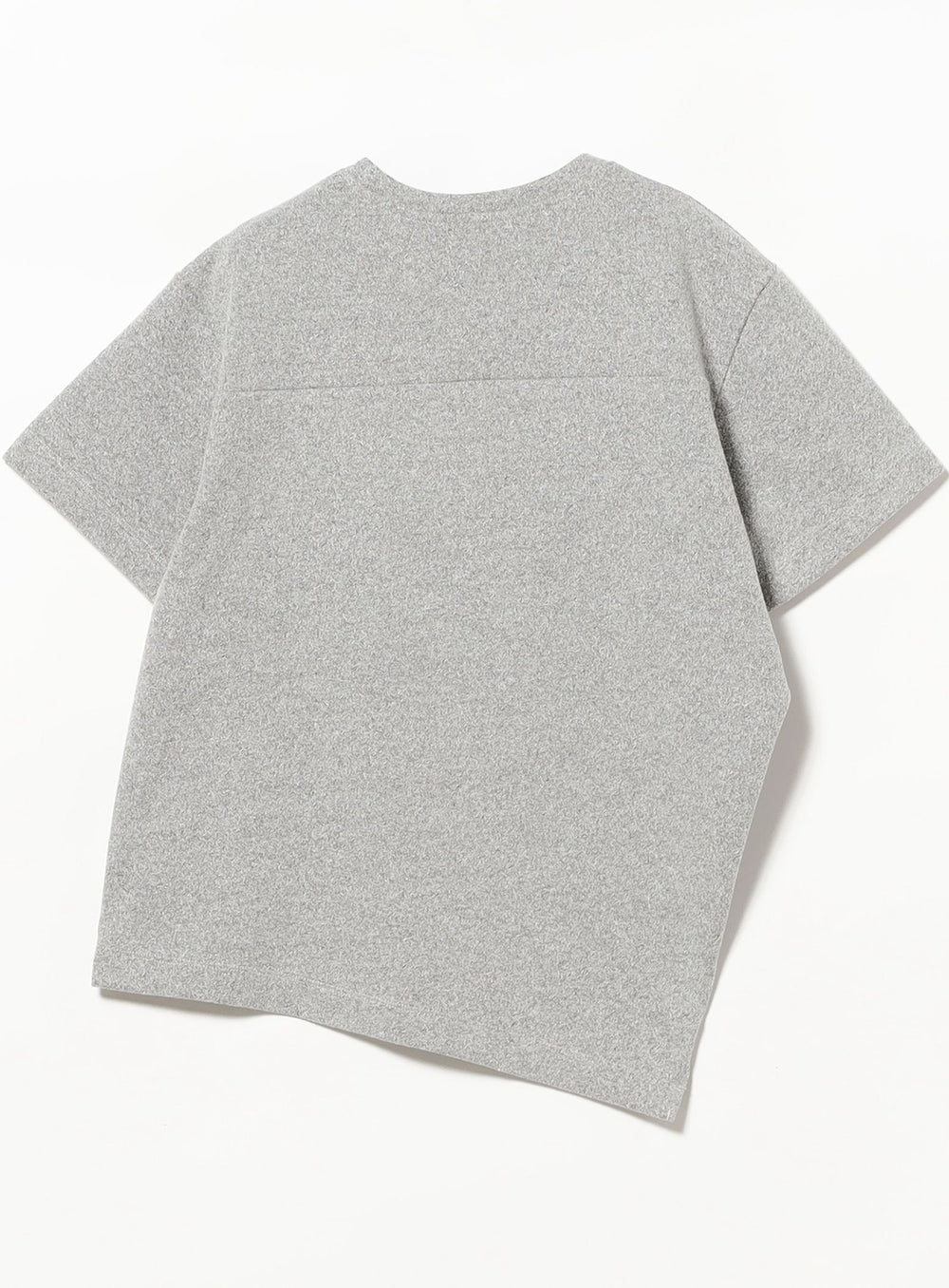 Bouclé Asymmetric Hem T-Shirt
