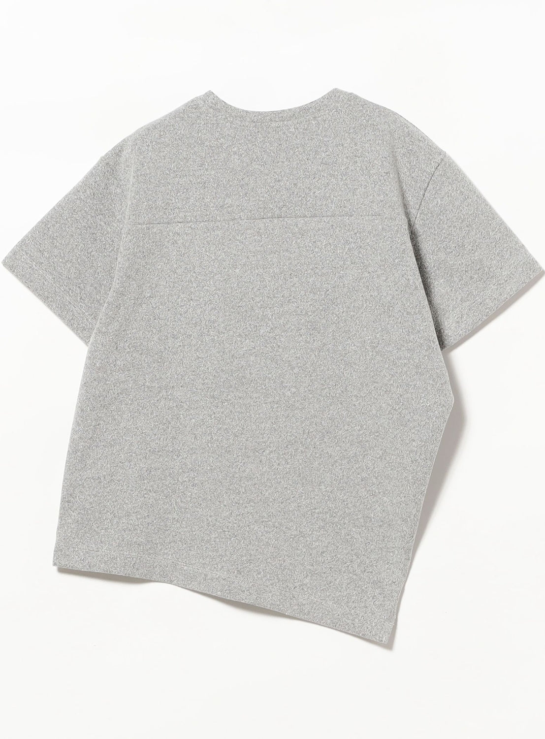 Bouclé Asymmetric Hem T-Shirt