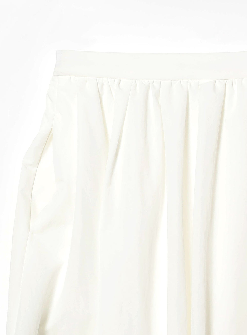 Cotton Nylon Tuck Gathered Skirt