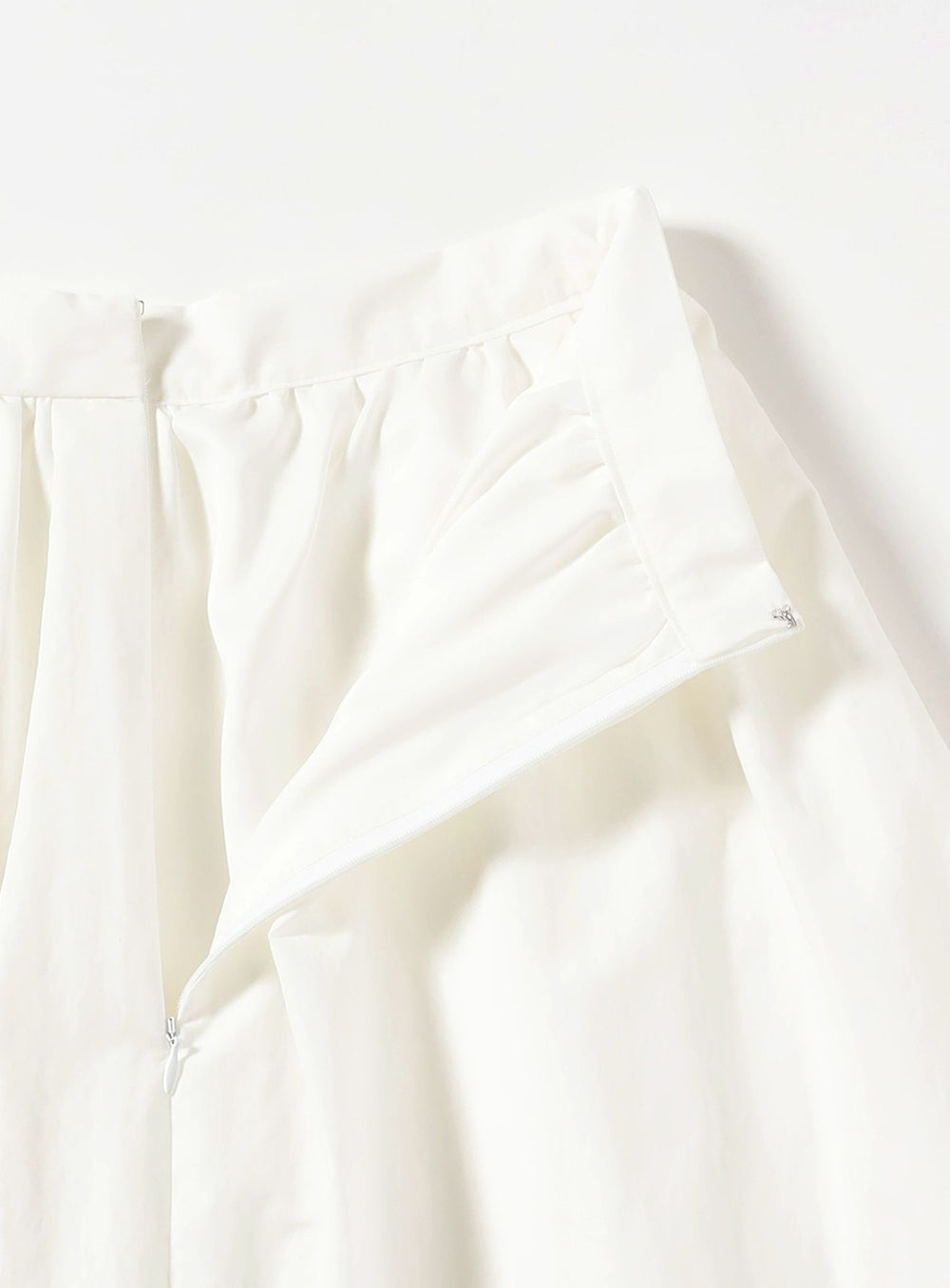 Cotton Nylon Tuck Gathered Skirt