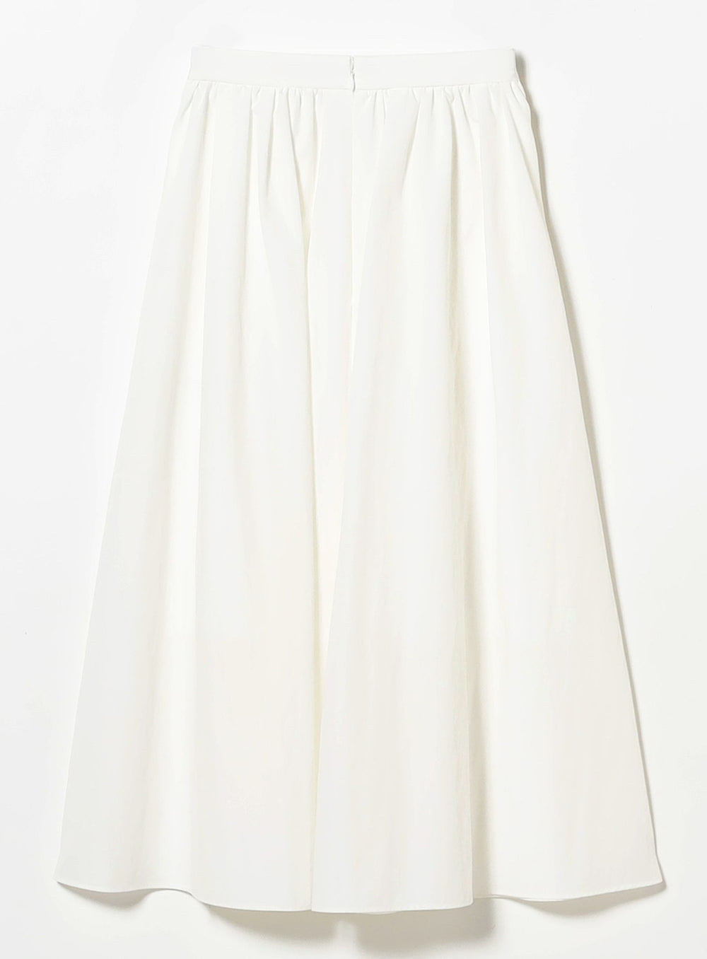 Cotton Nylon Tuck Gathered Skirt