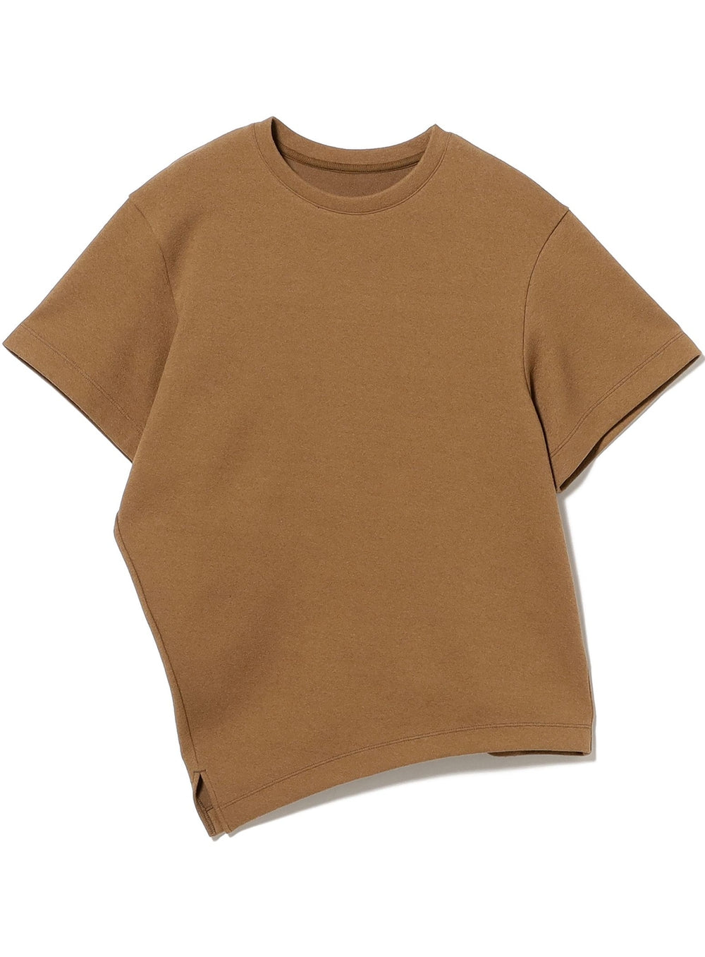 Bouclé Asymmetric Hem T-Shirt