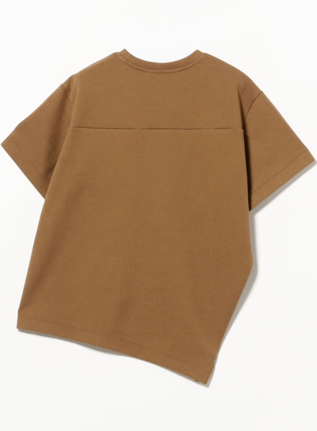 Bouclé Asymmetric Hem T-Shirt