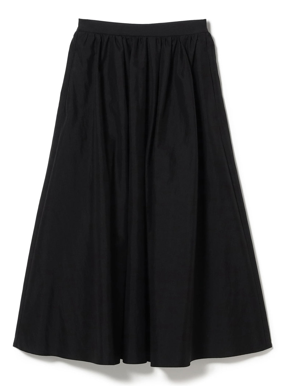 Cotton Nylon Tuck Gathered Skirt