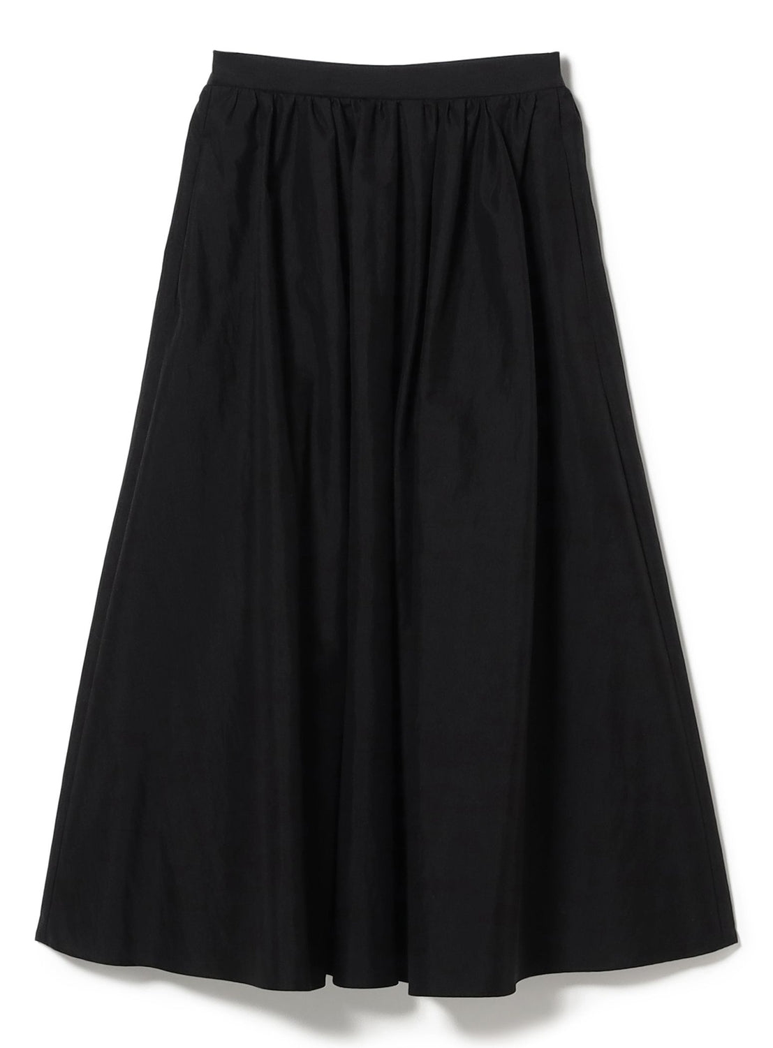 Cotton Nylon Tuck Gathered Skirt