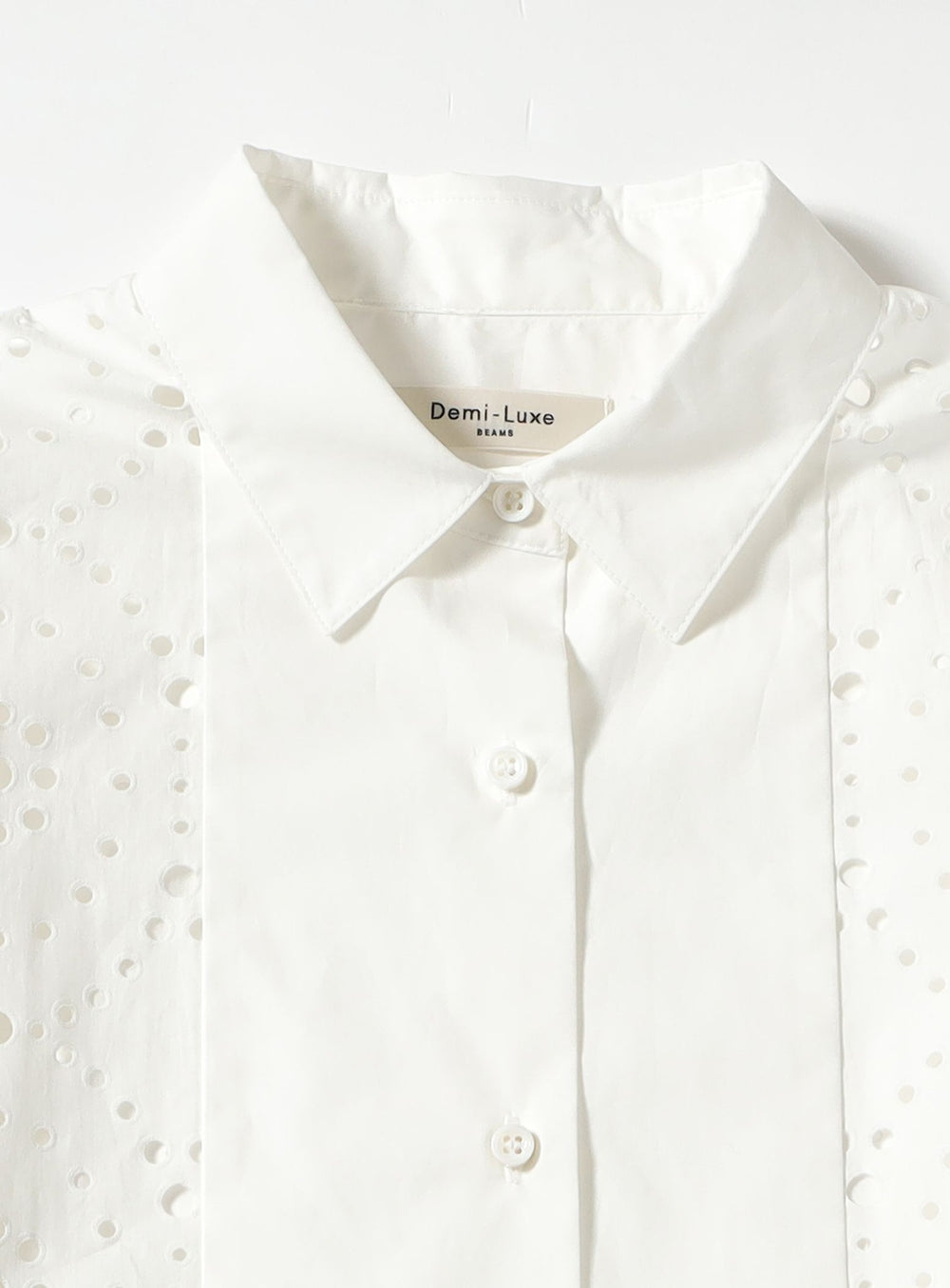 Eyelet Pattern Overshirt