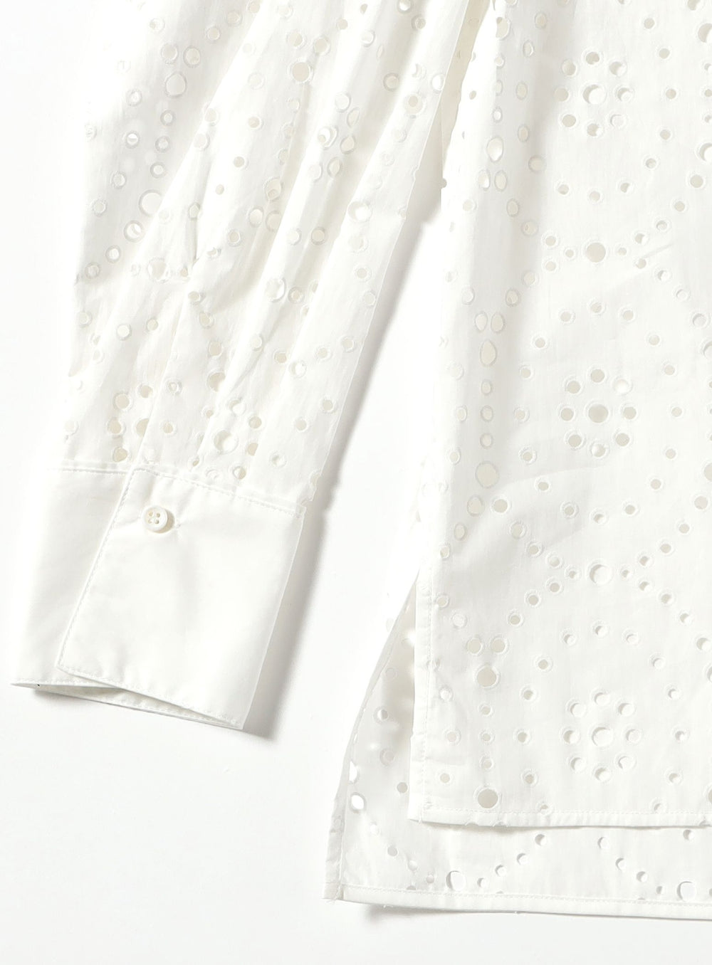 Eyelet Pattern Overshirt