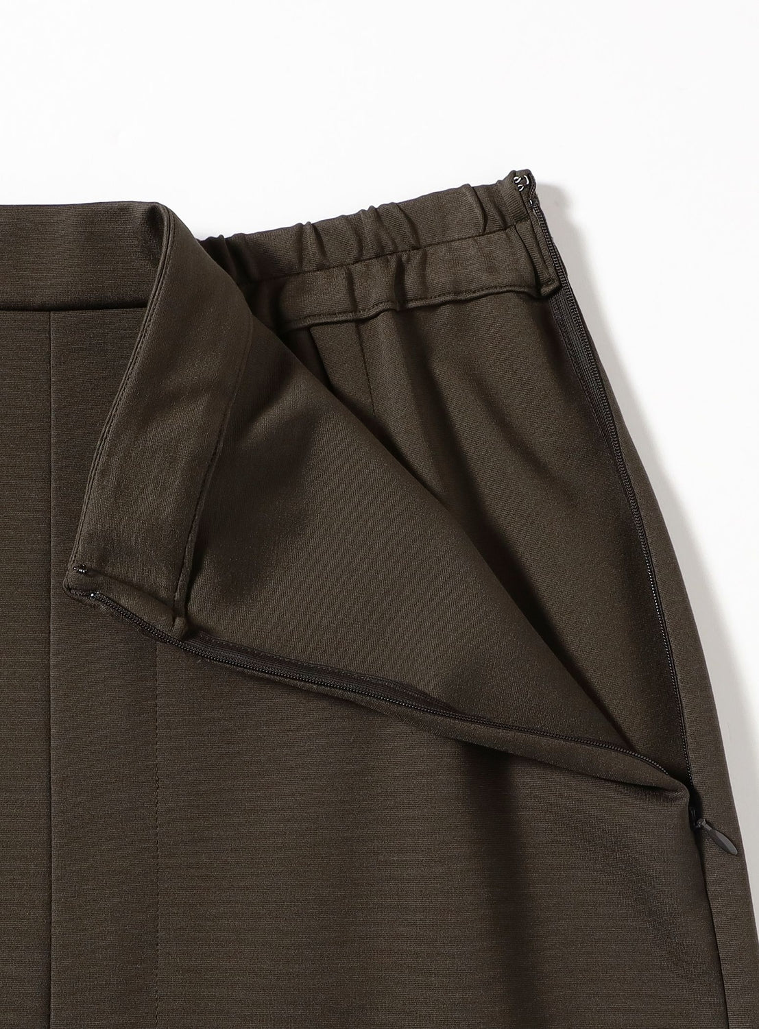 Ponti Front Slit Skirt