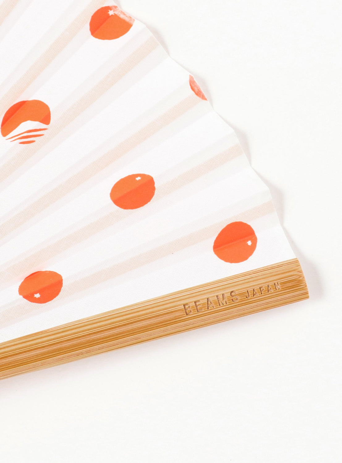 พัดพับดีไซน์พิเศษ BEAMS JAPAN 3.14 ลายโลโก้