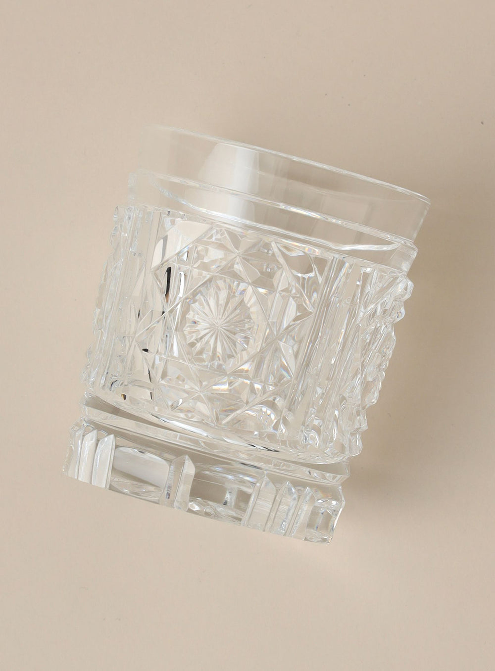 Bino Takumi Glass Studio Deshimaru / Satsuma Kiriko Tumbler (Clear)