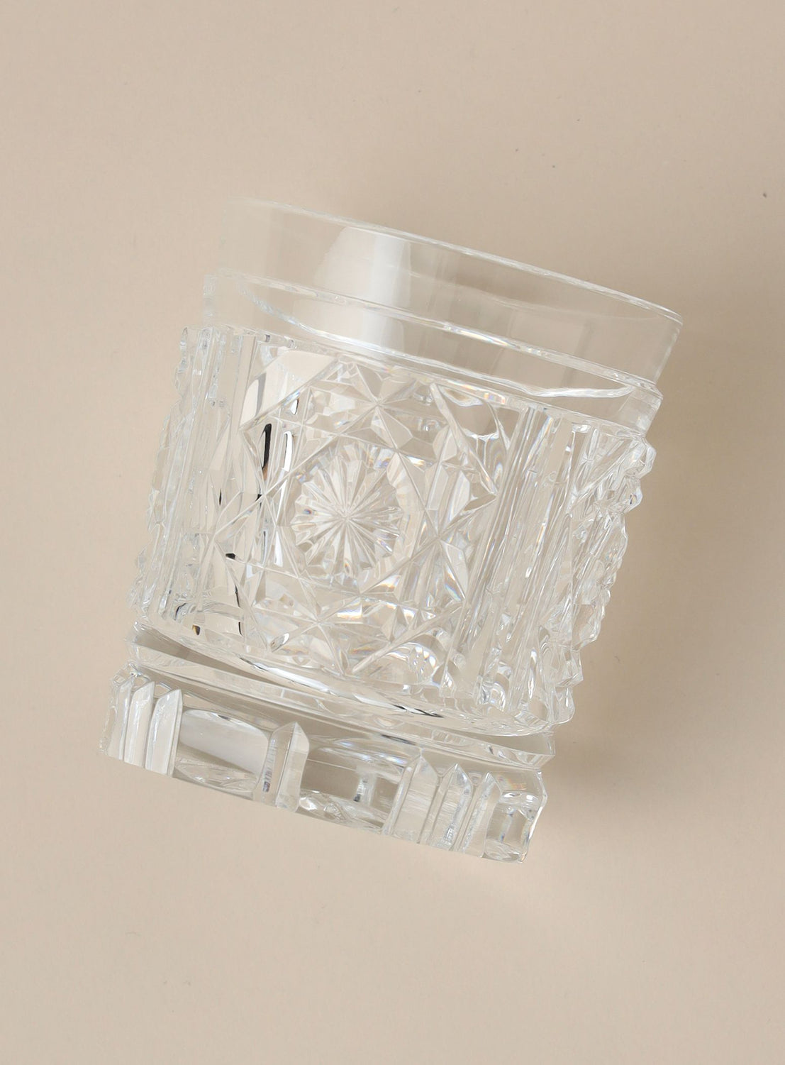 Bino Takumi Glass Studio Deshimaru / Satsuma Kiriko Tumbler (Clear)