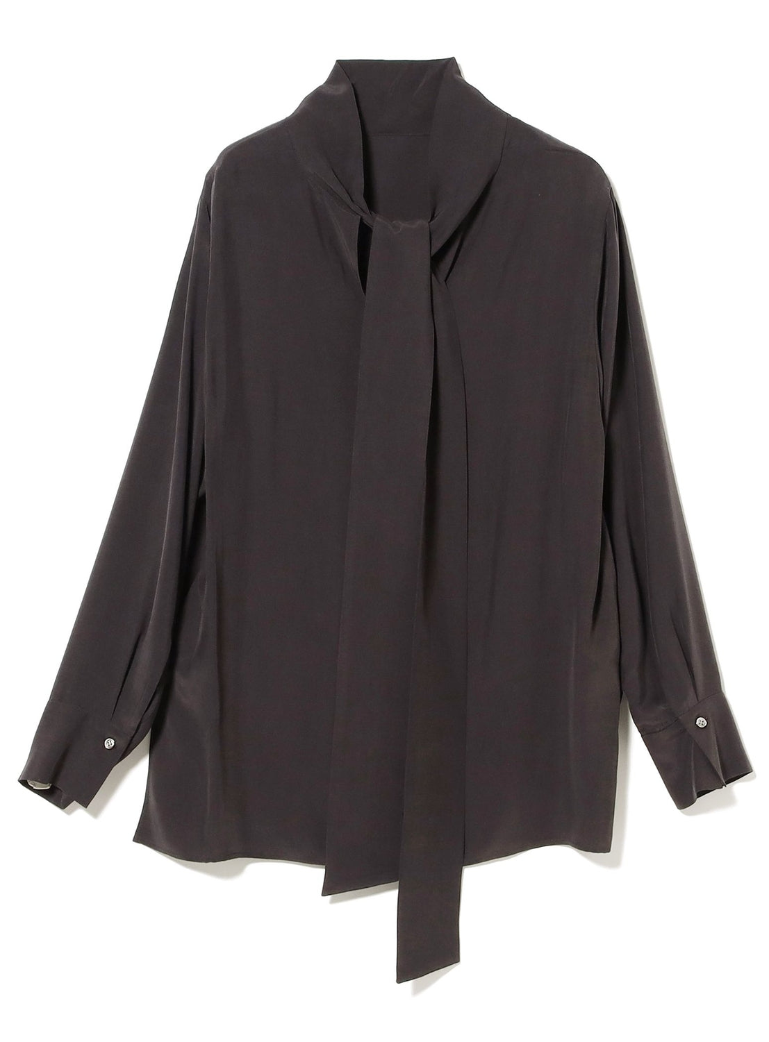 Long Bow-Tie Blouse
