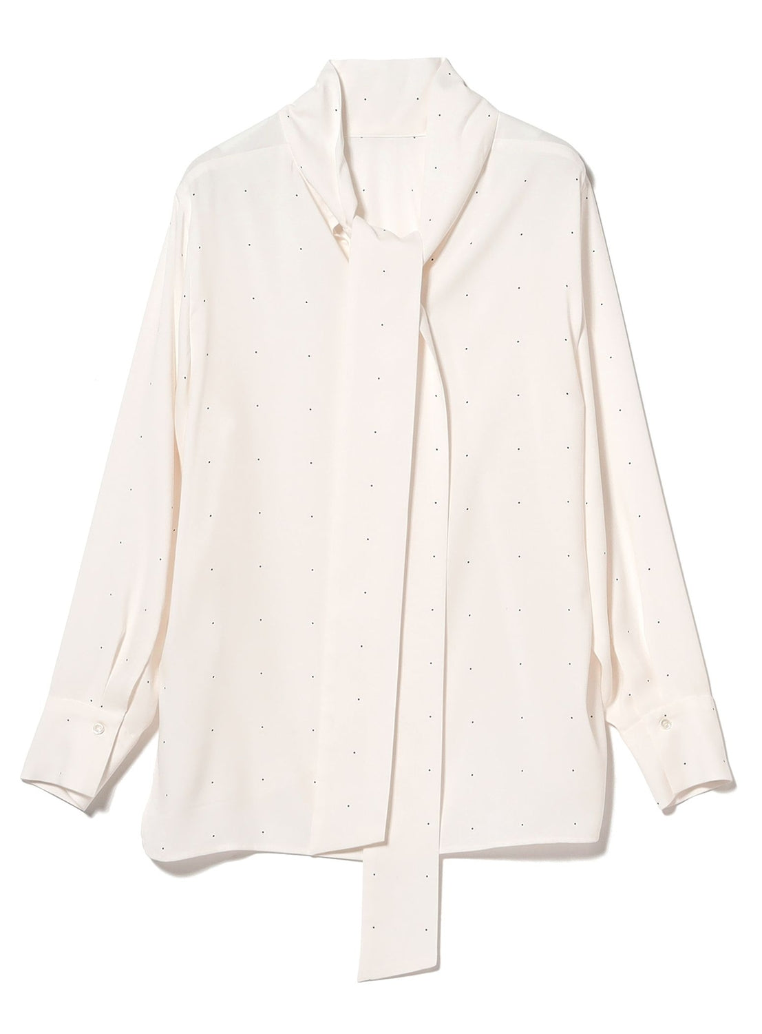 Long Bow-Tie Blouse