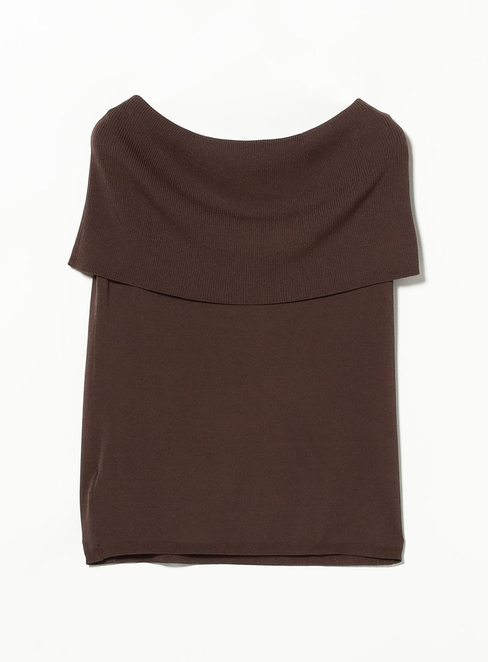 Off-Shoulder Sleeveless Knit