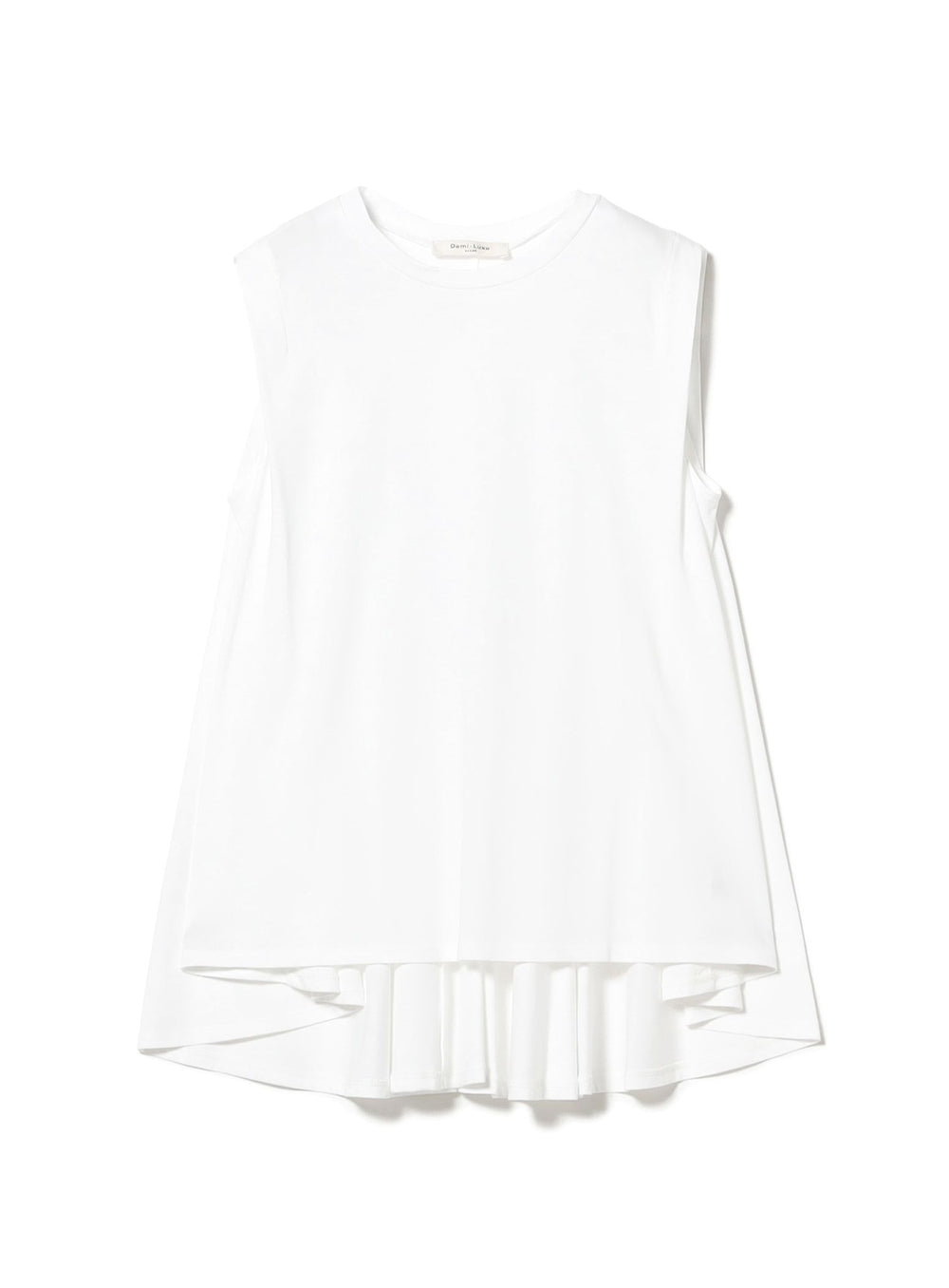 Cotton Back Flare Sleeveless Pullover