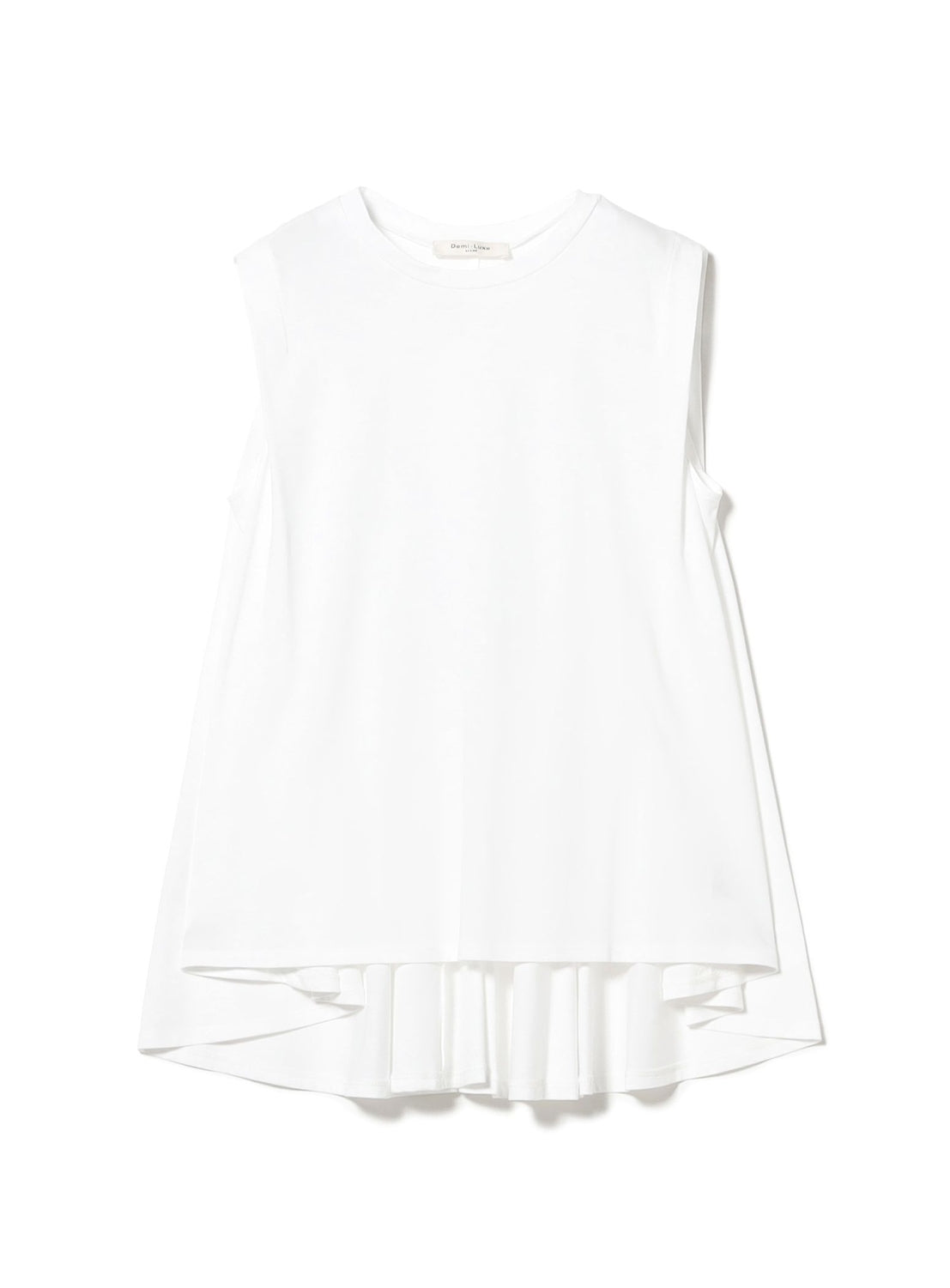 Cotton Back Flare Sleeveless Pullover