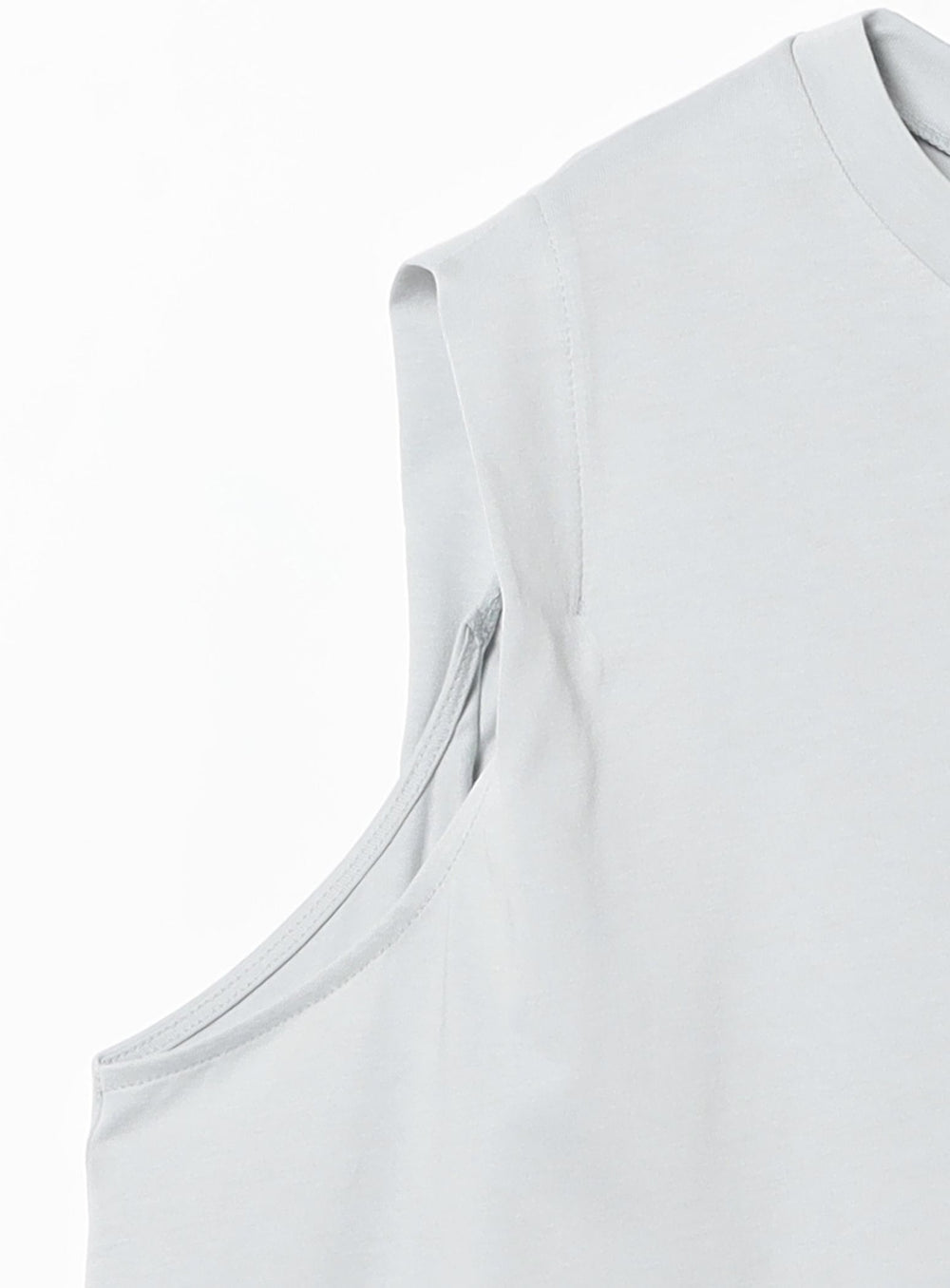 Cotton Back Flare Sleeveless Pullover