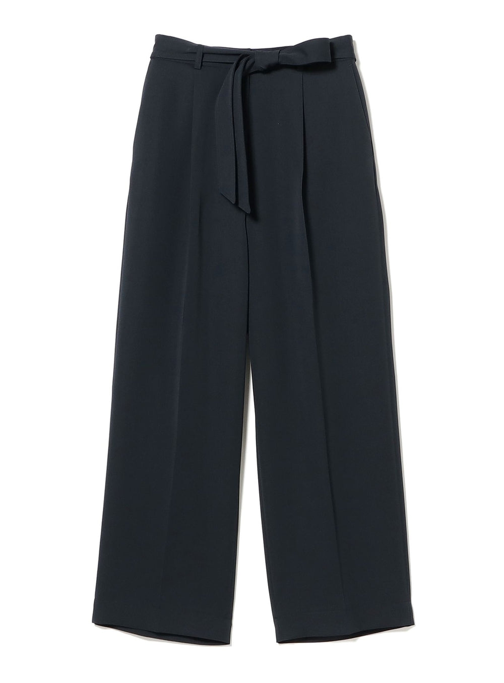 Stretch Satin Pleated Pants