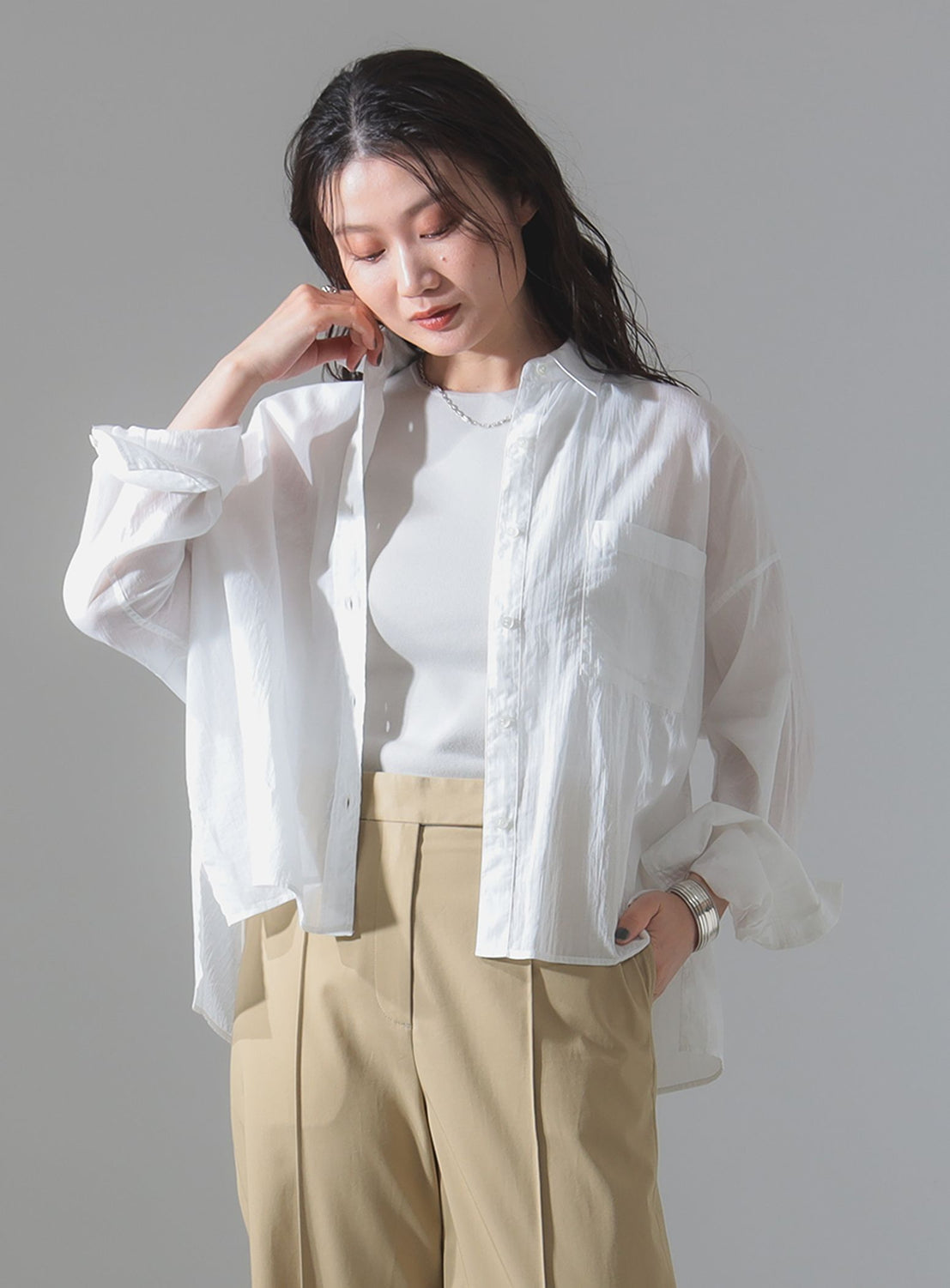 KHADI Over Short Shirt