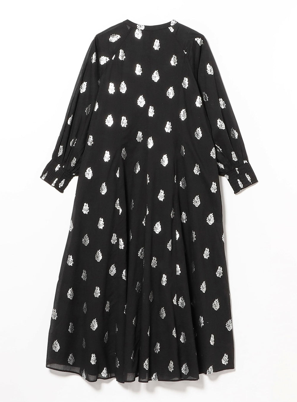 ne Quittez pas / Voile Flower Long-Sleeve Dress