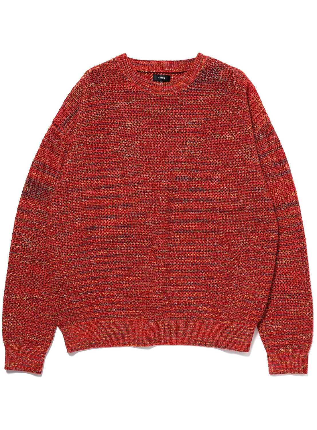 7-Gauge Mesh Crew Neck Knit