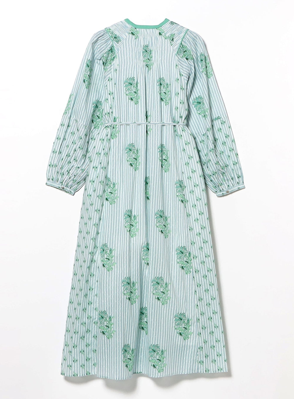 ne Quittez pas / Cotton Jacquard Lily Print Shirred Dress