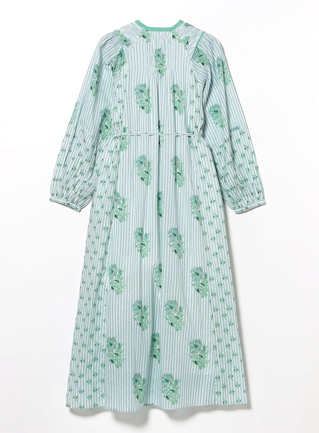 ne Quittez pas / Cotton Jacquard Lily Print Shirred Dress