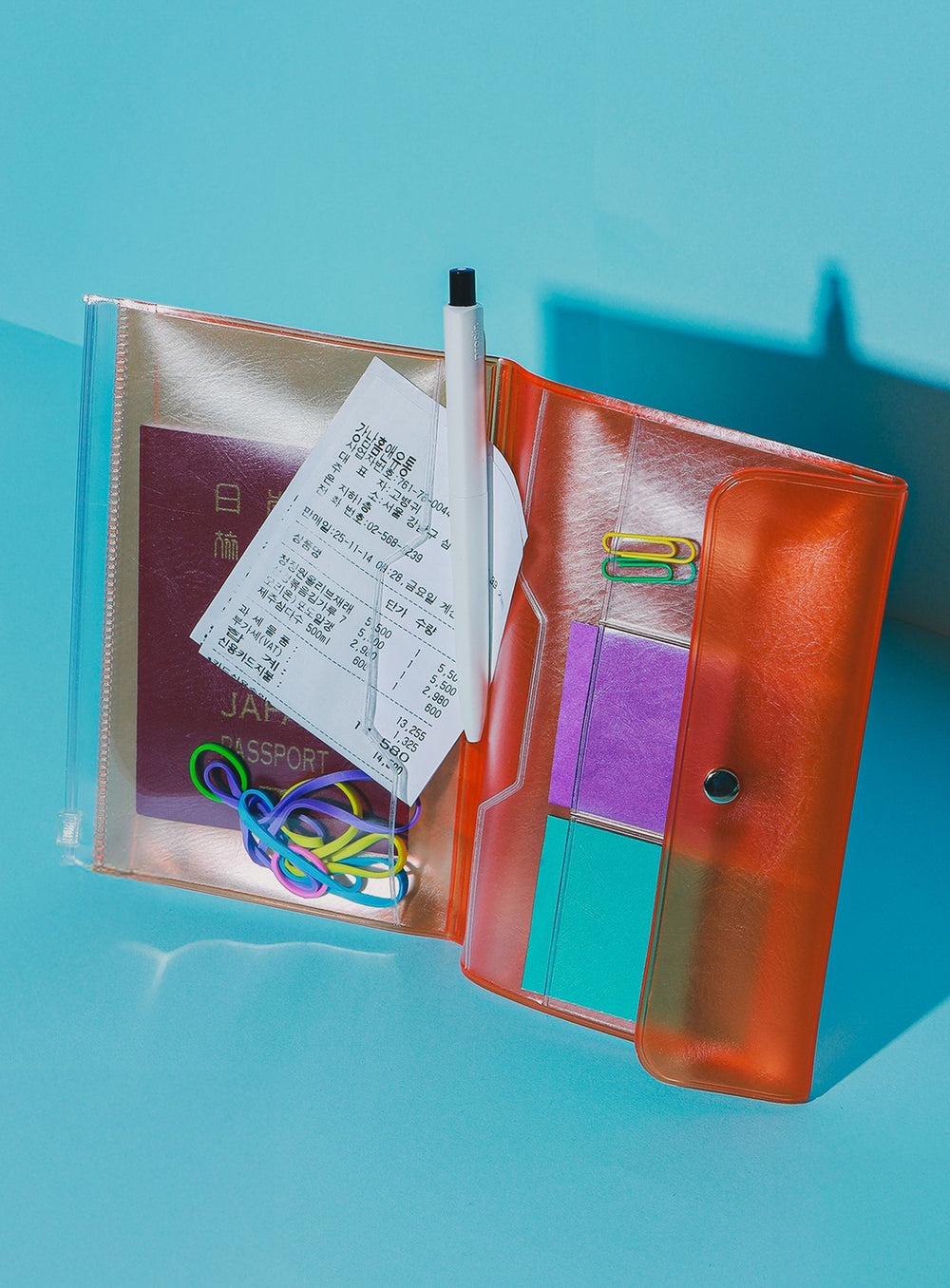 【Exclusive】nahe(R) / Clear Travel Organizer Orange