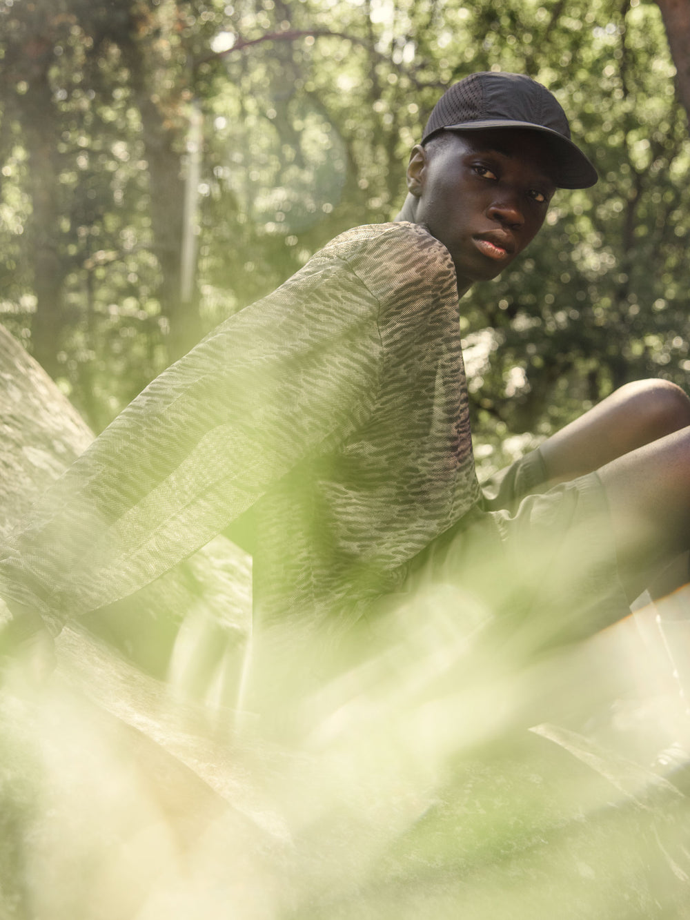 Nick Printed Mesh Crew