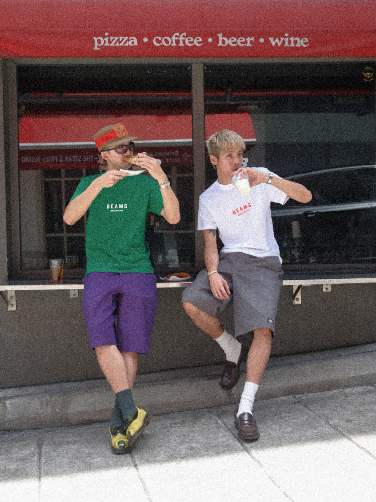 เสื้อยืด BEAMS x SINGAPORE