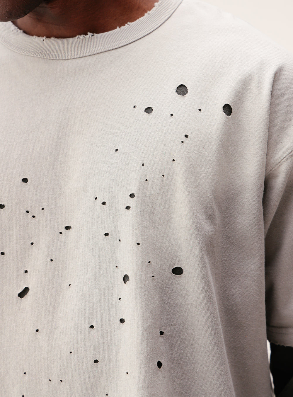 Layered Damage Long Sleeve T-Shirt