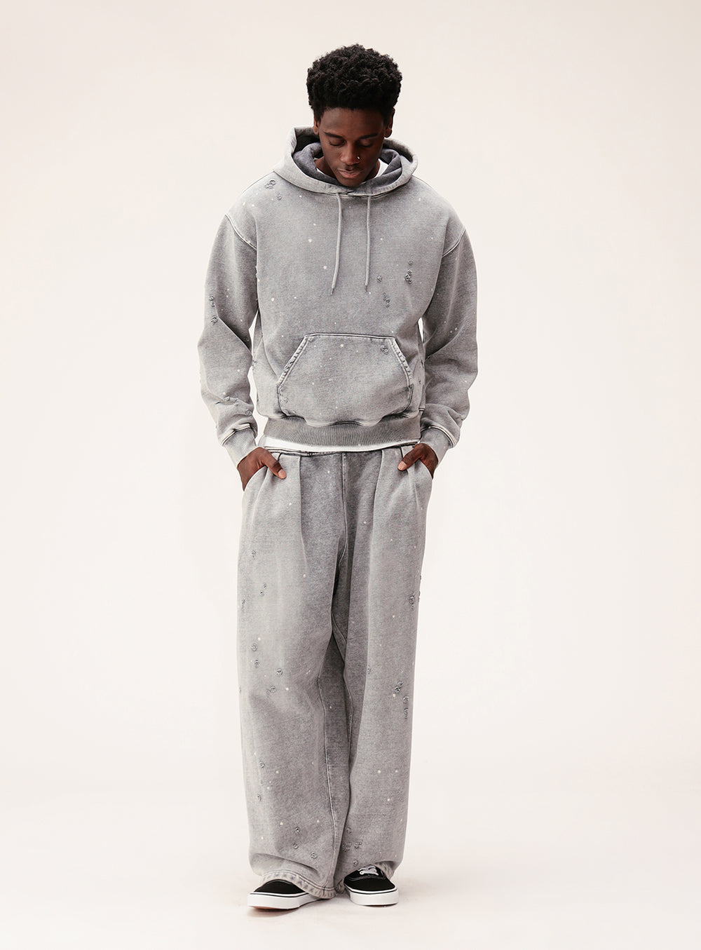 Damage Short Hoodie
