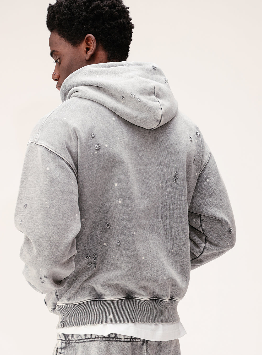 Damage Short Hoodie