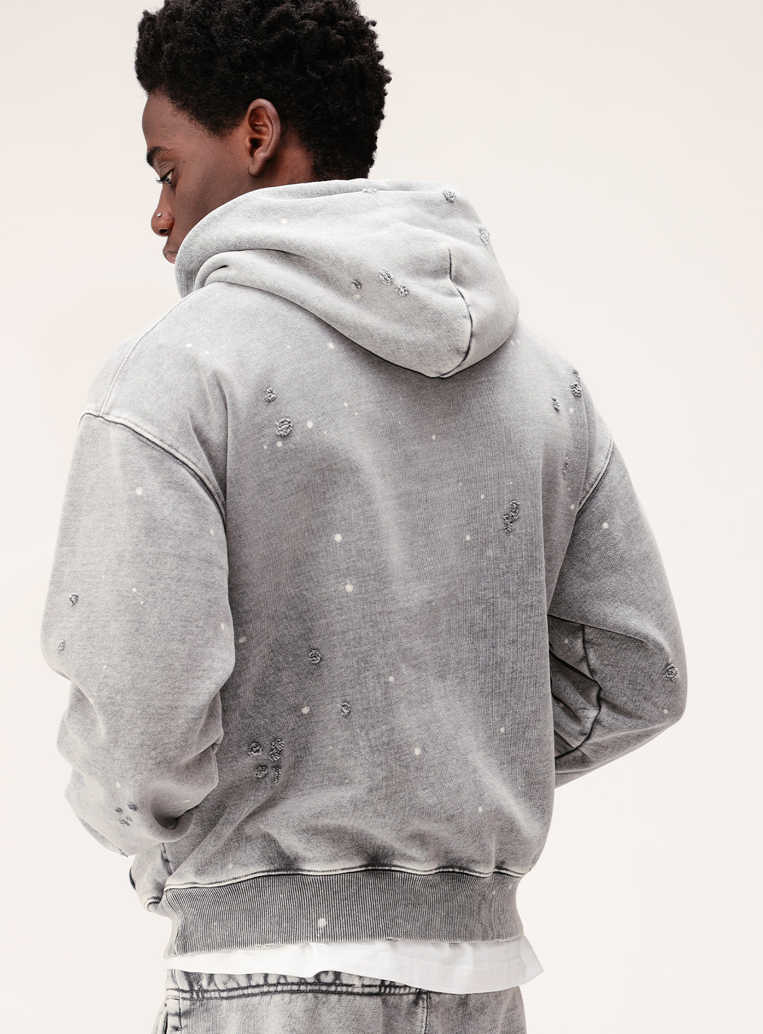 Damage Short Hoodie
