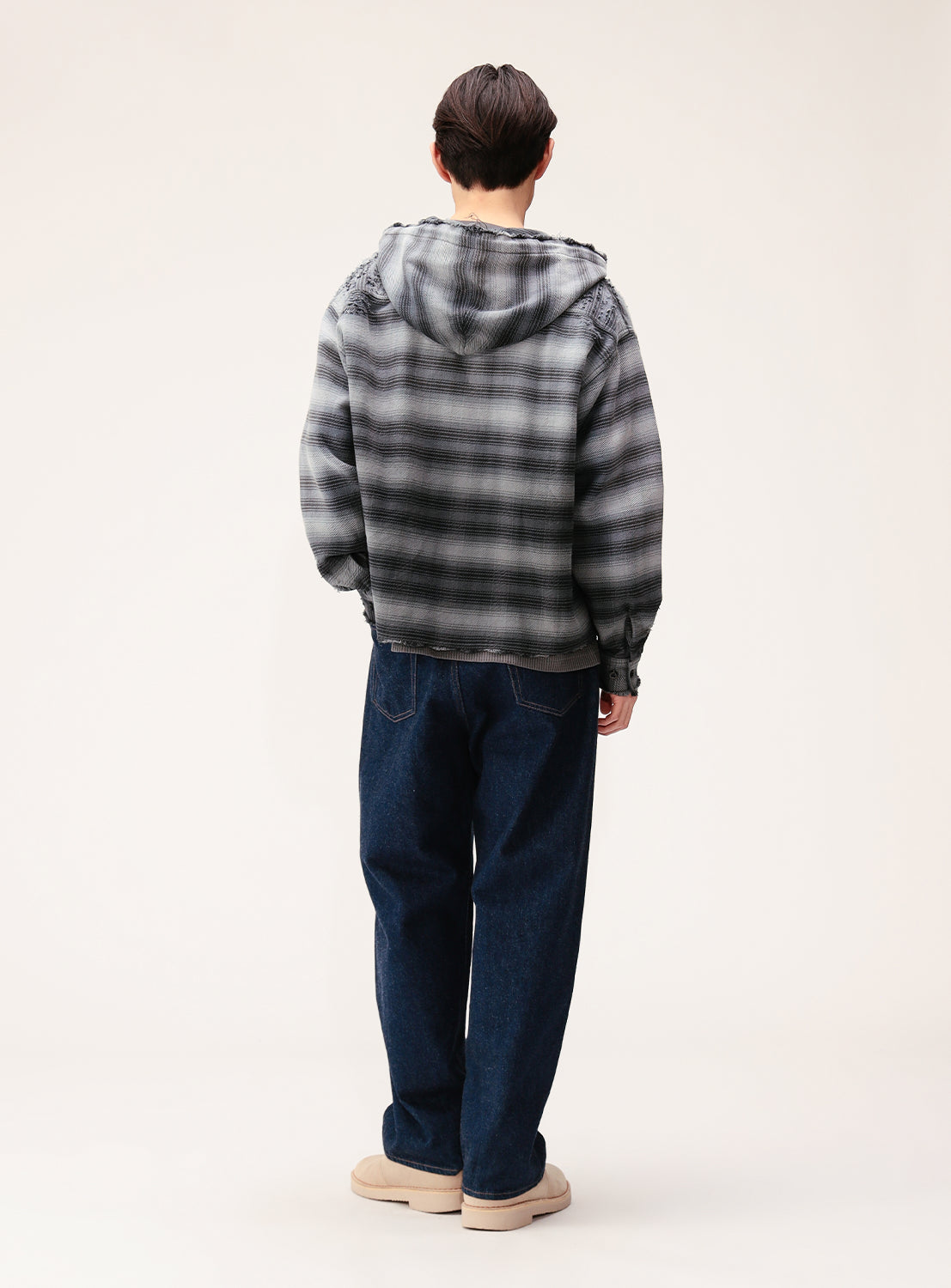 Damage Flannel Hood Shirt