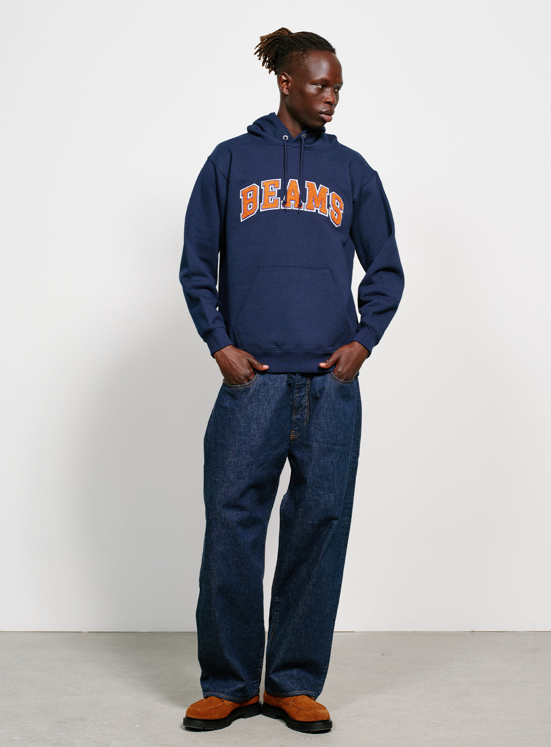 BEAMS Logo Basic Hoodie